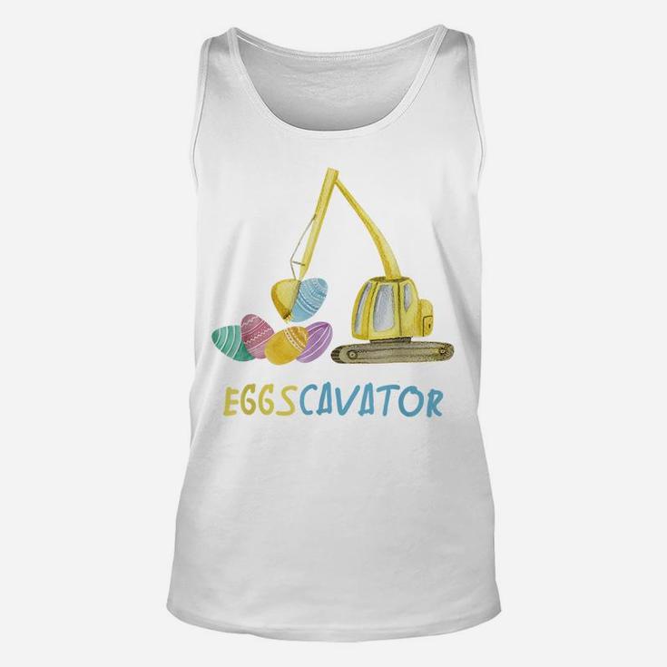 Eggscavator Easter Eggs Hunting Unisex Tank Top