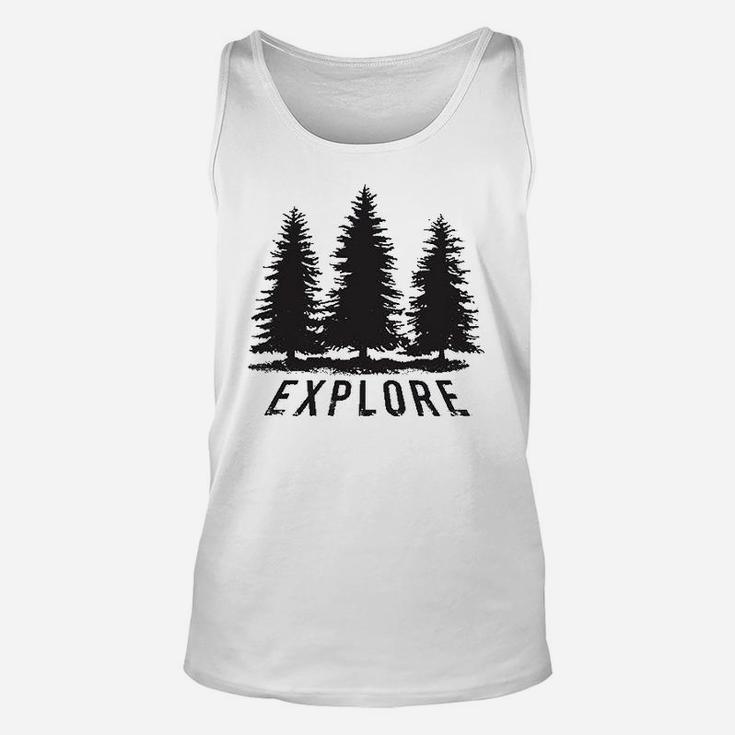 Explore Pine Trees Outdoor Adventure Cool Unisex Tank Top