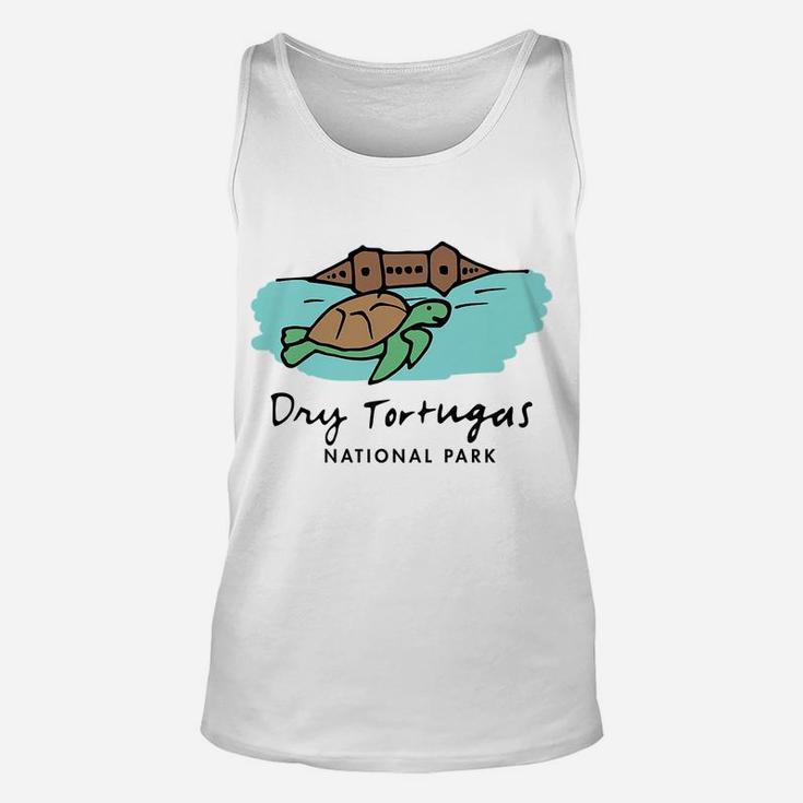 Family Vacation Gift - Retro Dry Tortugas National Park Unisex Tank Top
