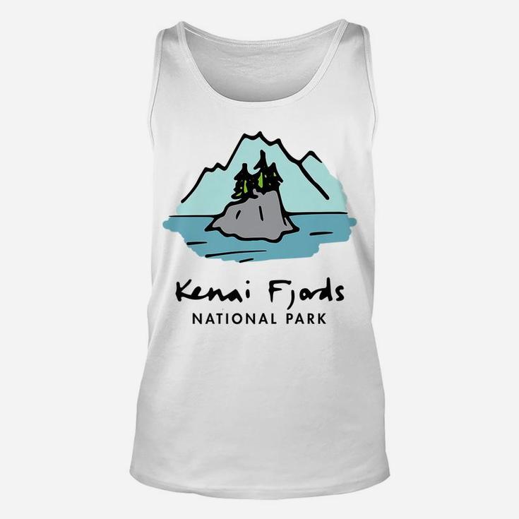 Family Vacation Gift - Retro Kenai Fjords National Park Unisex Tank Top