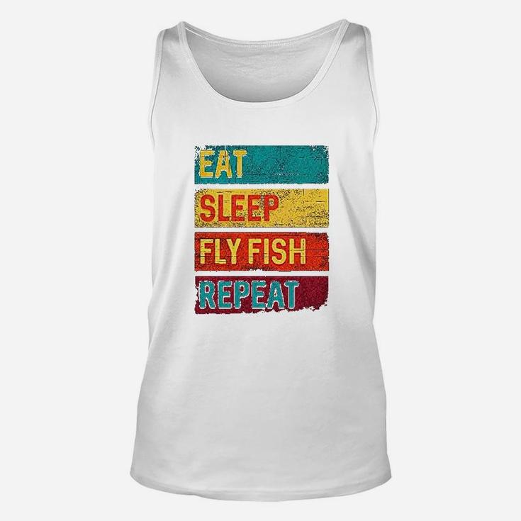 Fishing Eat Sleep Fly Fish Repeat Unisex Tank Top