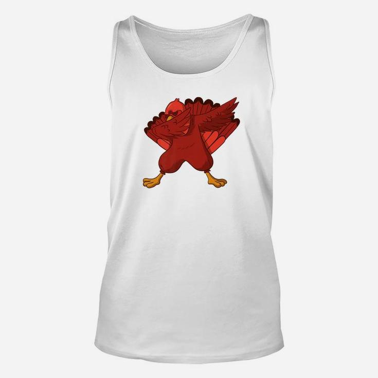 Funny Dabbing Turkey Thanksgiving Kids Boys Girls  Unisex Tank Top