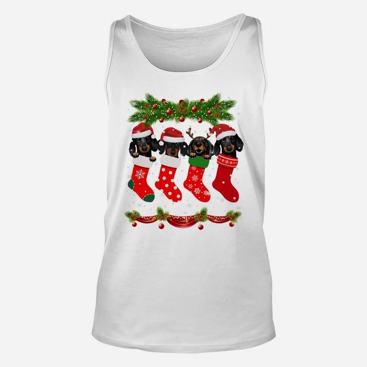 Funny Pug In Socks Christmas Dog Lovers Xmas Sweater Gifts Sweatshirt Unisex Tank Top