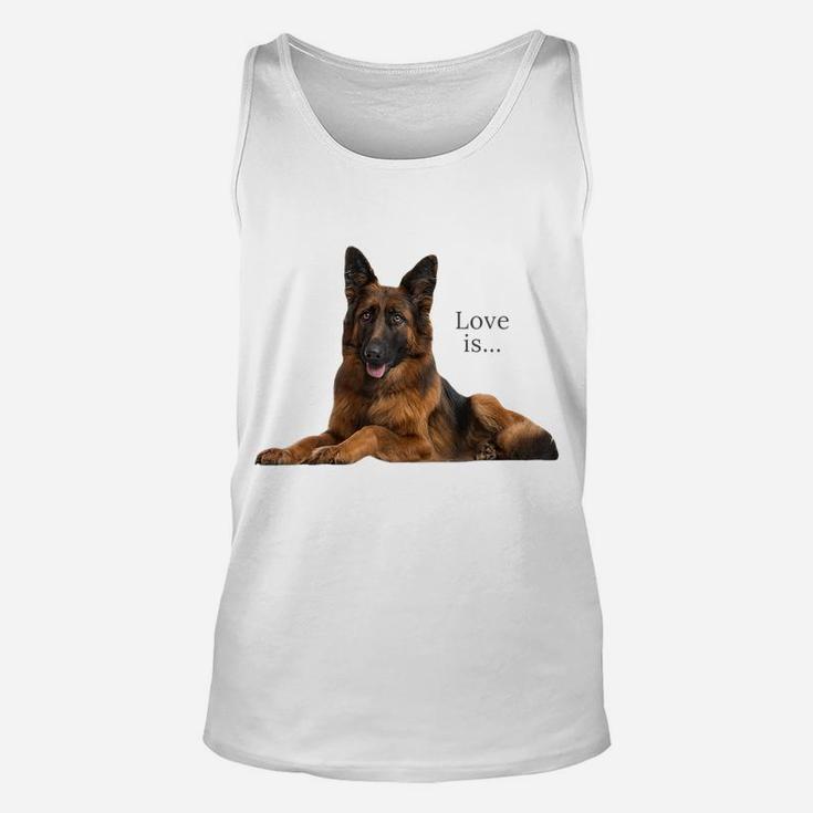 German Shepherd Shirt Shepard Dog Mom Dad Love Pet Puppy Tee Raglan Baseball Tee Unisex Tank Top