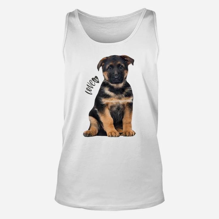 German Shepherd Shirt Shepard Dog Mom Dad Love Pet Puppy Tee Unisex Tank Top