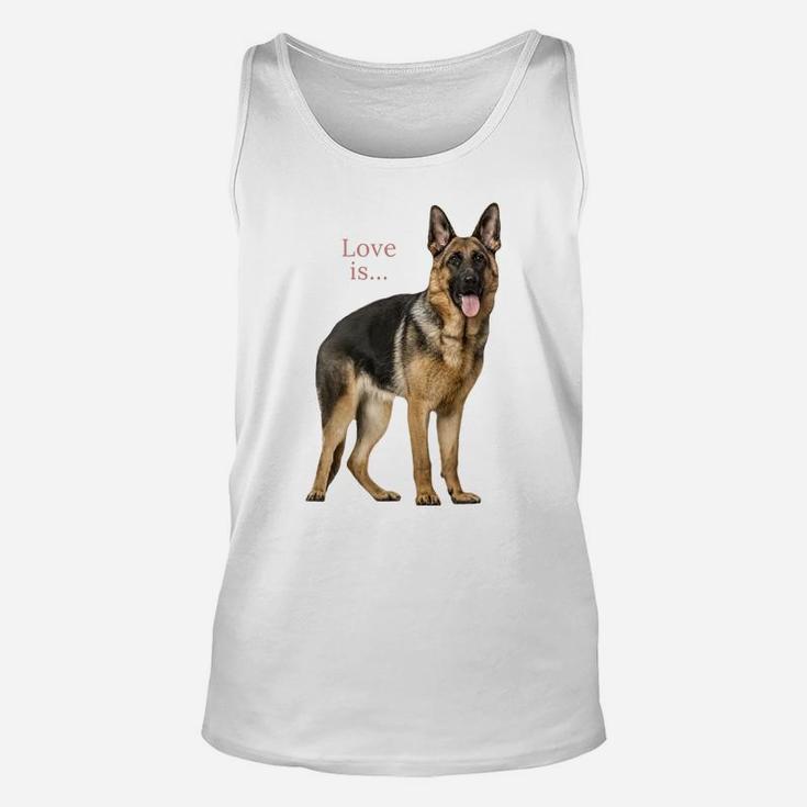 German Shepherd Shirt Shepard Dog Mom Dad Love Pet Puppy Tee Unisex Tank Top