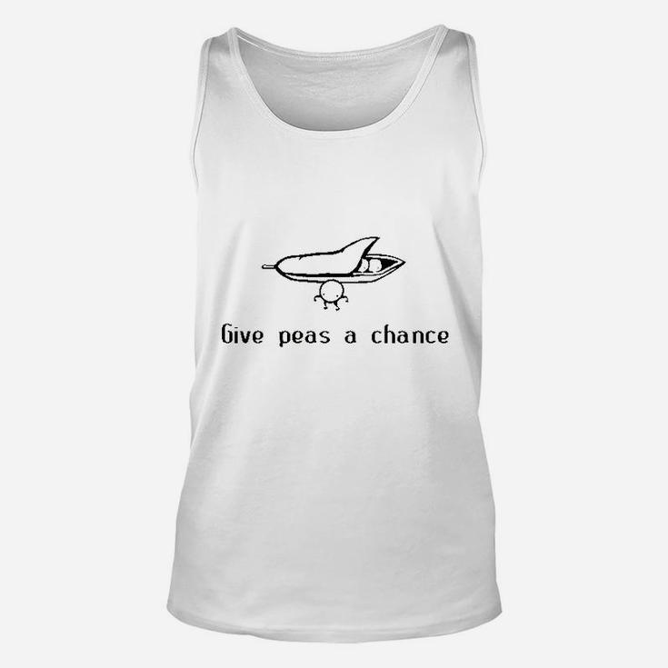 Give Peas A Chance Vegetarian Unisex Tank Top