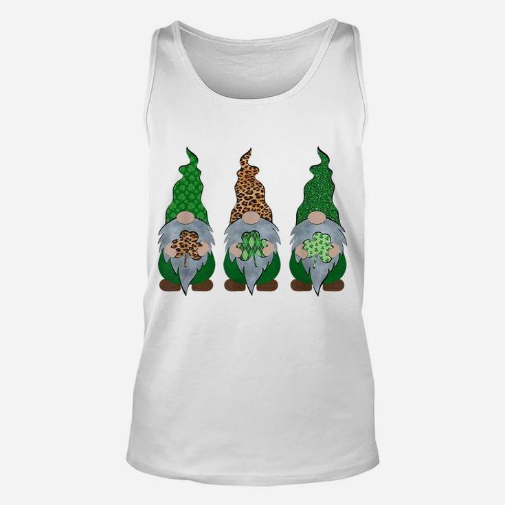 Gnome T Shirt Shamrock Lucky Womens St Patricks Day Unisex Tank Top