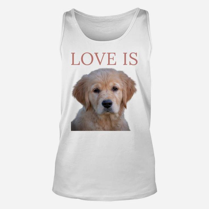Golden Retriever Shirt Dog Mom Dad Love Puppy Pet Tee Cute Unisex Tank Top