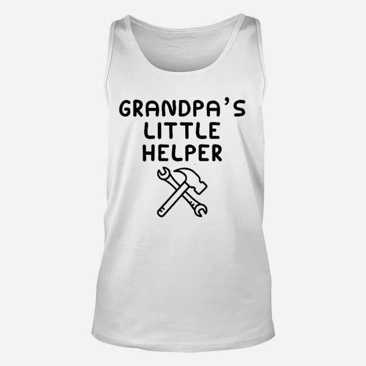 Grandpas Little Helper I Love My Grandfather He Is My Bbf Unisex Tank Top