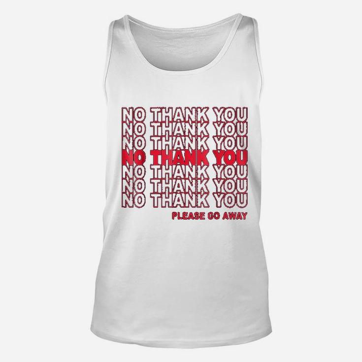 Grocery Bag Parody Shirt - No Thank You Please Go Away