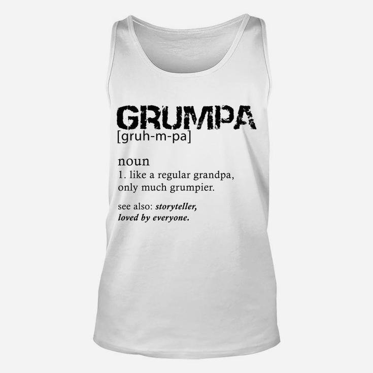 Grumpa Like A Regular Grandpa Only Grumpier Sweatshirt Unisex Tank Top