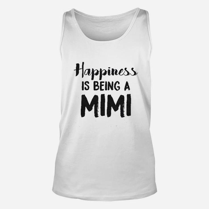 Happiness Is Being A Mimi Cute Family Grandparent Unisex Tank Top