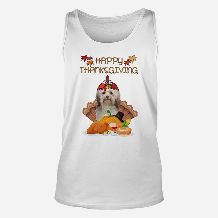 Happy Thanksgiving Day Havanese Gift Dog Funny Turkey Sweatshirt Unisex Tank Top