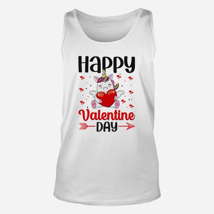Happy Valentine Day Unicorn Gift Happy Valentines Day Unisex Tank Top