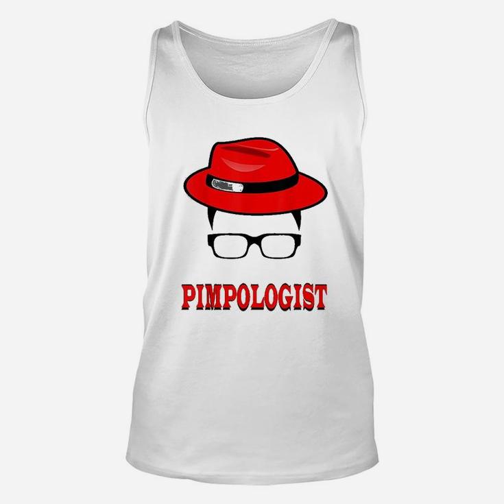 Hat For Men Glasses Pimpologist Unisex Tank Top