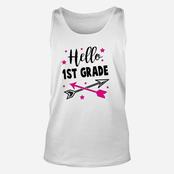 Hello 1St Grade With Stars Youth Unisex Tank Top