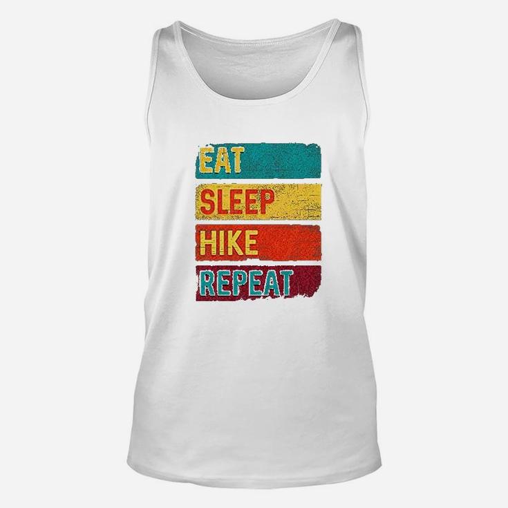 Hiking Camping Eat Sleep Hike Repeat Unisex Tank Top