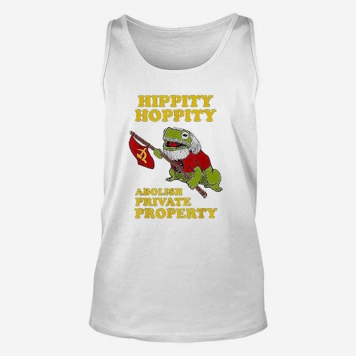 Hippity Hoppity Abolish Private Property Frog Unisex Tank Top