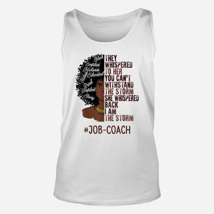 I Am The Storm Job-Coach African American Women Unisex Tank Top