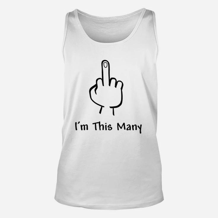 I Am This Many Unisex Tank Top