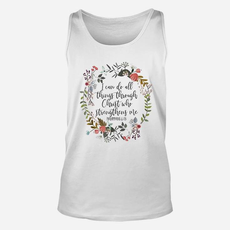I Can Do All Things Through Unisex Tank Top