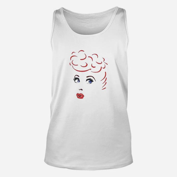 I Love Lucy Lines Face Unisex Tank Top