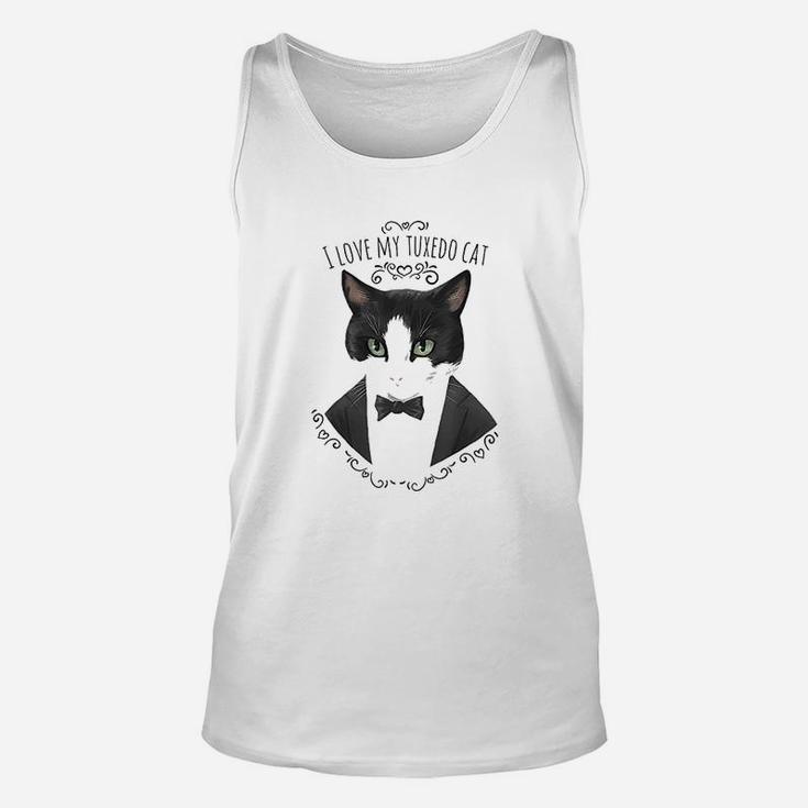 I Love My Tuxedo Cat Funny Cute Cat Lover Gift Unisex Tank Top