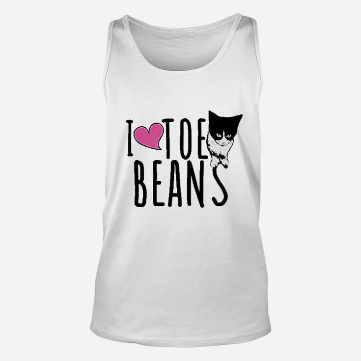 I Love Toe Beans Unisex Tank Top