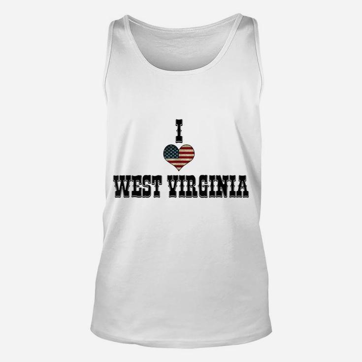 I Love West Virginia Unisex Tank Top