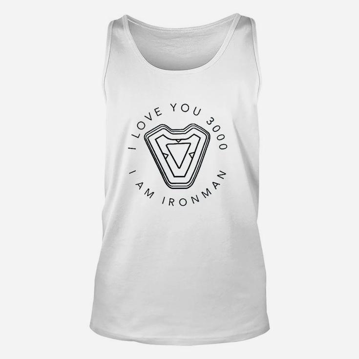 I Love You 3000 Quote Circle Unisex Tank Top