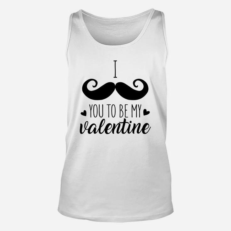 I Mustache You To Be My Valentine Gift For Valentine Happy Valentines Day Unisex Tank Top