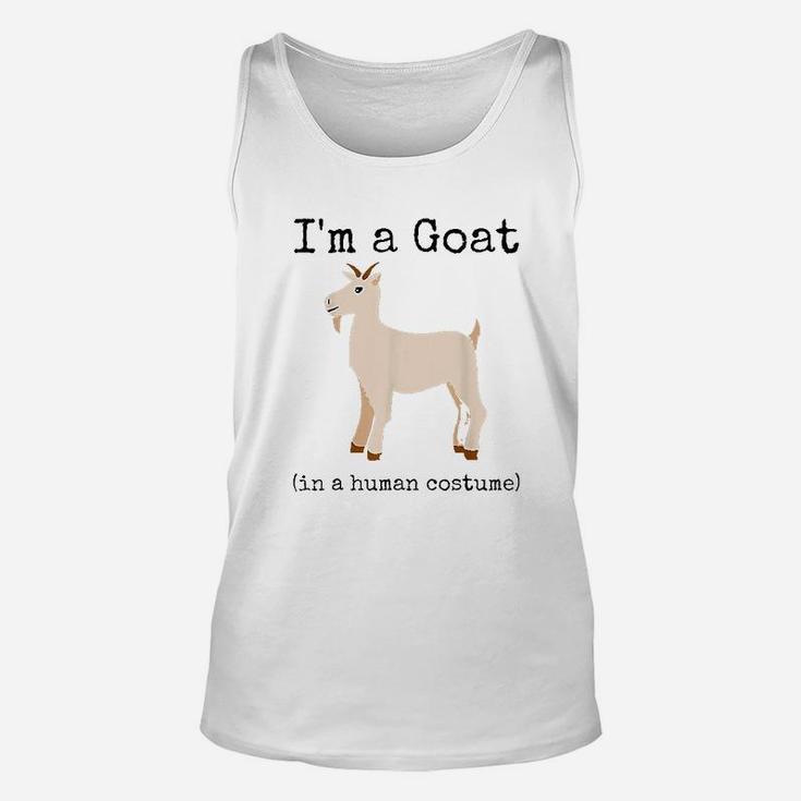 Im A Goat In A Human Costume Funny Goat Unisex Tank Top