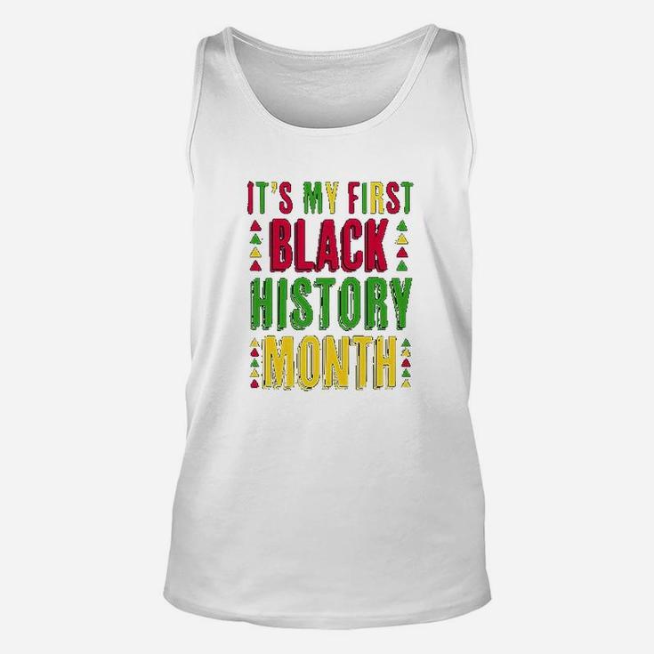 It Is My First Black History Month I Love Black Unisex Tank Top