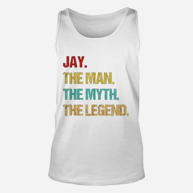 Jay Name Man Myth Legend Unisex Tank Top