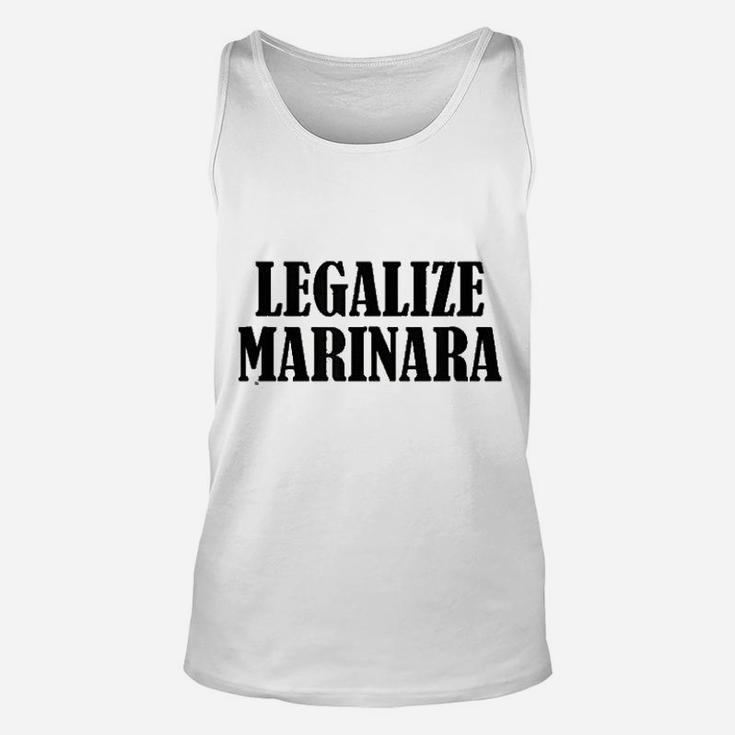 Legalize Marinara Funny Legalization Pasta Sauce Design Unisex Tank Top