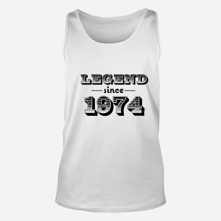 Legend Since 1974- Birthday Unisex Tank Top