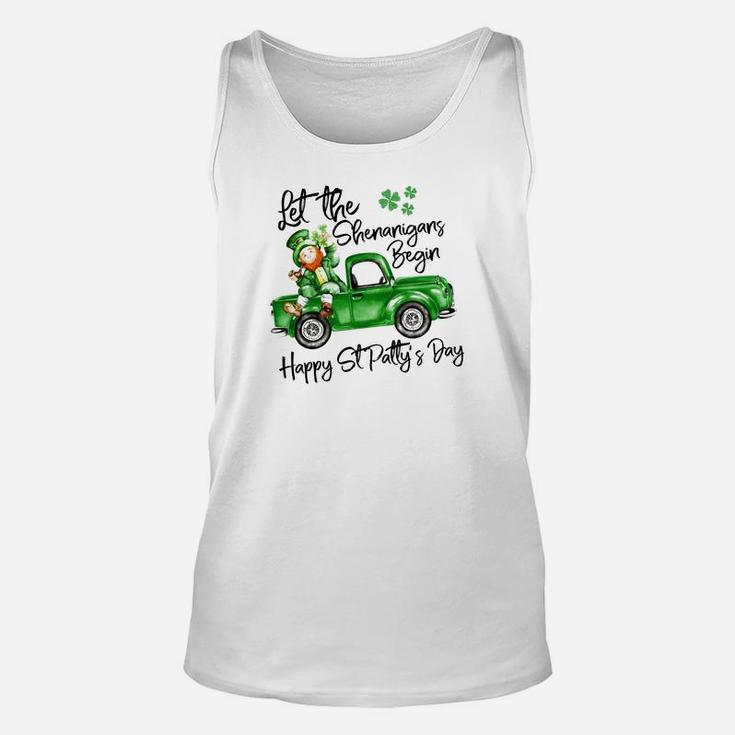Let The Shenanigans Begin Happy St Patty's Day Unisex Tank Top