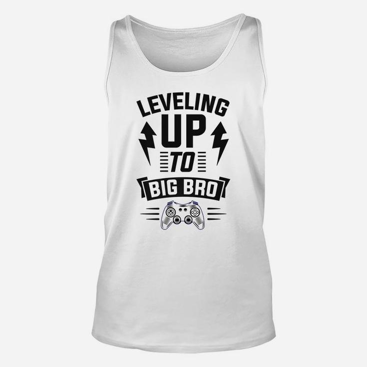 Leveling Up To Big Brother Cool Gamer Christmas Gift Unisex Tank Top