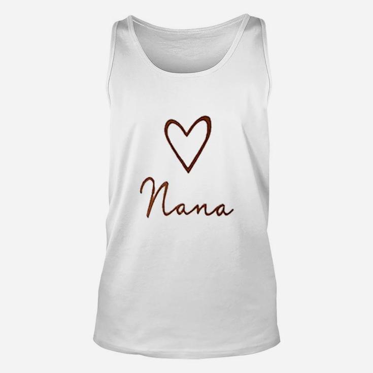 Love Nana Heart Unisex Tank Top