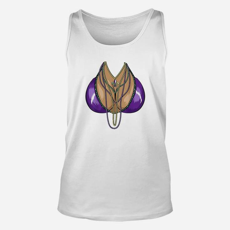 Mardi Gras And Beads  Fat Tuesday Funny Gift Unisex Tank Top