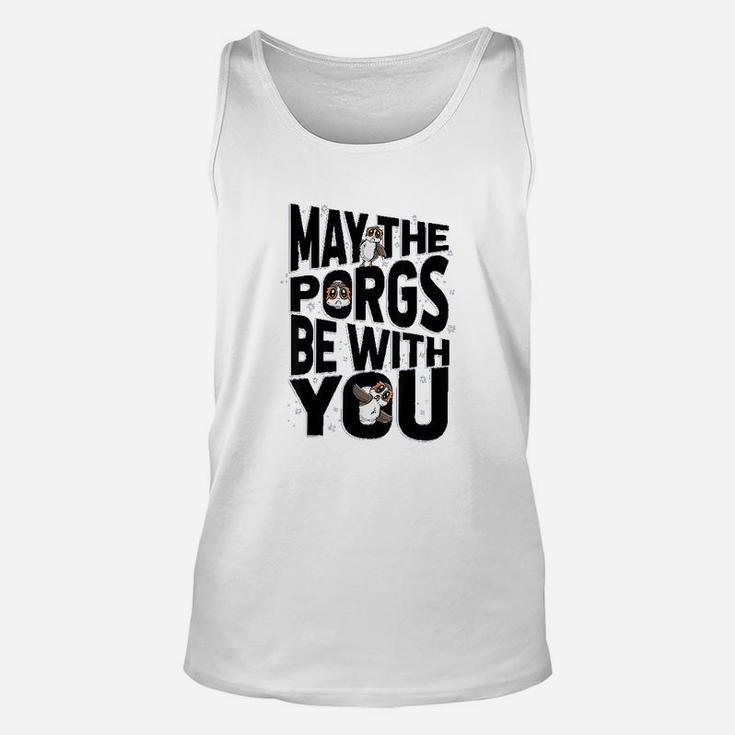 May The Porgs Be With You May The 4th Cute Galaxy Unisex Tank Top