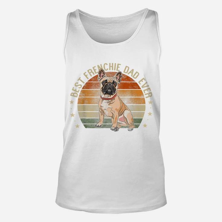 Mens Best Frenchie Dad Ever Retro French Bulldog Gifts Dog Daddy Unisex Tank Top