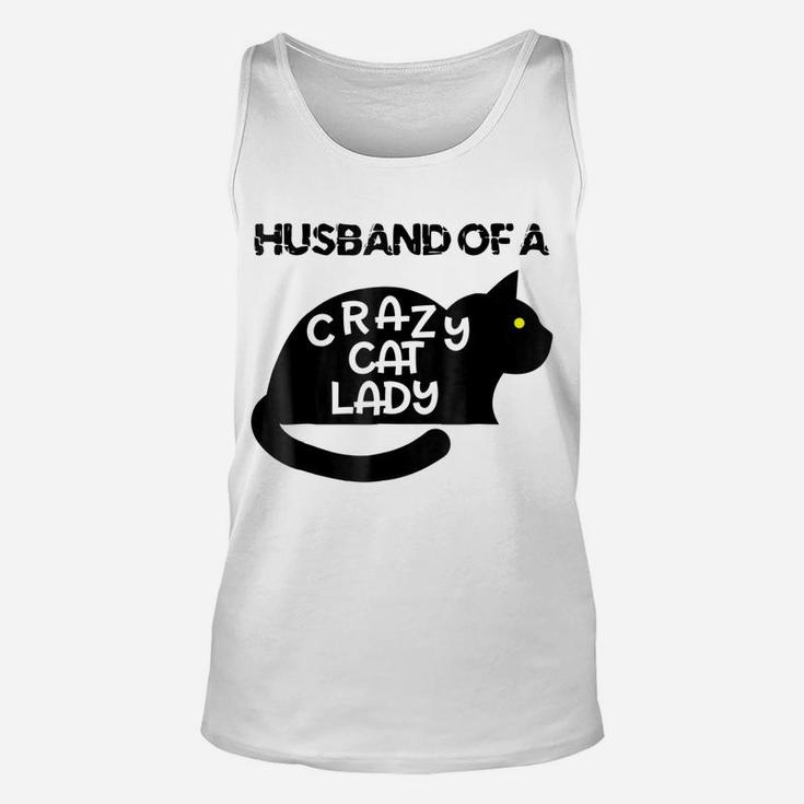 Mens Husband Of A Crazy Cat Lady Shirt For Men With Lots Of Cats Unisex Tank Top