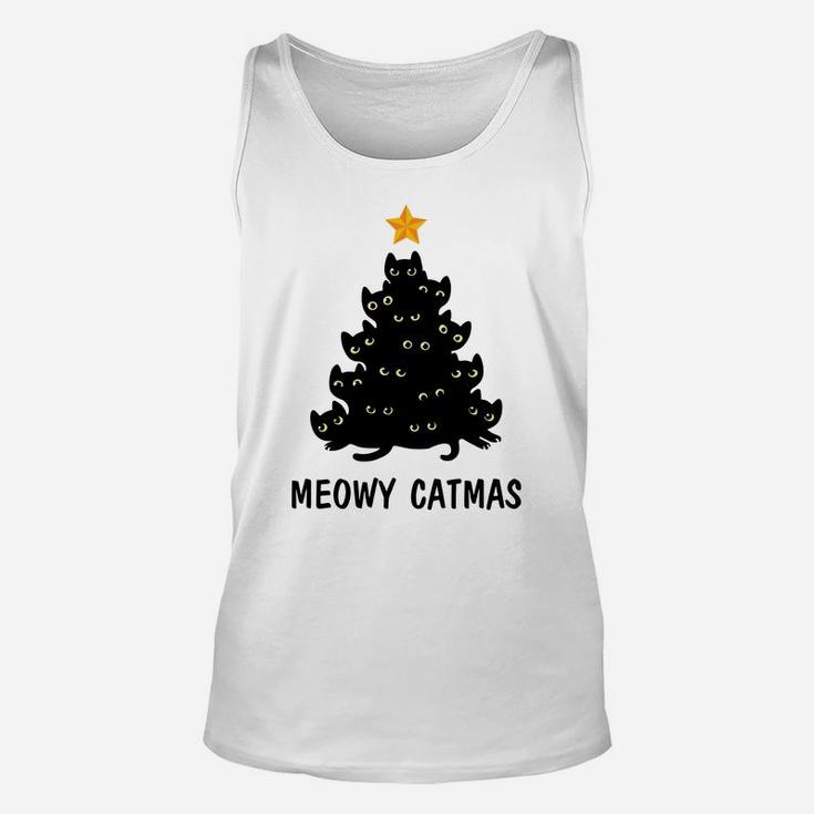 Merry Catmas Xmas Gift Meowy Catmas Funny Cat Christmas Sweatshirt Unisex Tank Top
