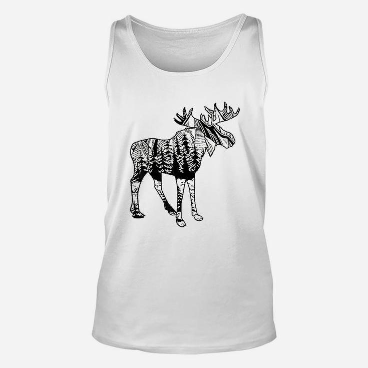 Moose Sighting Forest Unisex Tank Top