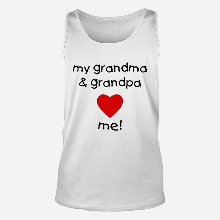 My Grandma And Grandpa Love Me Unisex Tank Top
