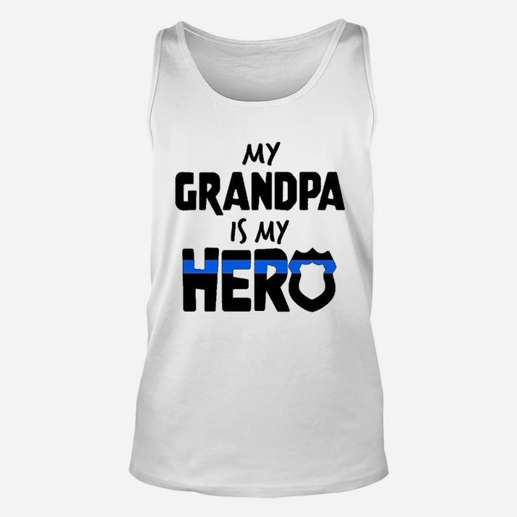 My Grandpa Is My Hero Police Officer Unisex Tank Top
