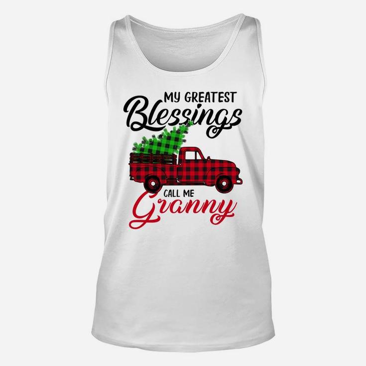 My Greatest Blessings Call Me Granny Xmas Gifts Christmas Unisex Tank Top