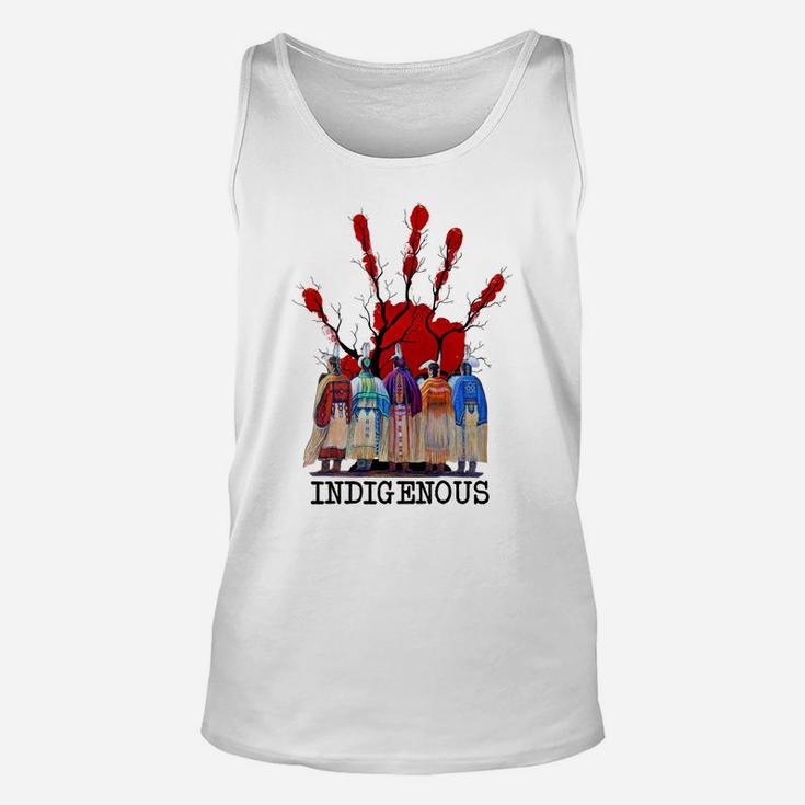 Native American Indigenous Red Hand Women Gifts Sweatshirt Unisex Tank Top